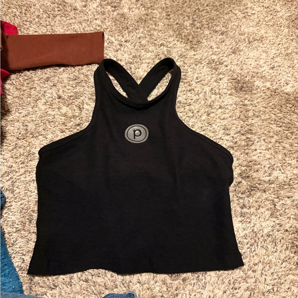 Pure Barre Black Racerback Workout Tank Top